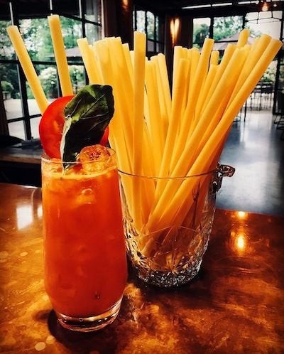 Cannucce Di Carta Biodegradabili 100 Pezzi - Diametro 8mm, Lunghezza 24cm, Colore Marrone - Foto 9