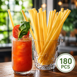 Cannucce di Pasta biodegradabile Made in Italy Pasta Straws